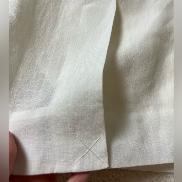 NWOT Tibi Linen Midi A-line Skirt with Belt - Picture 5 of 7